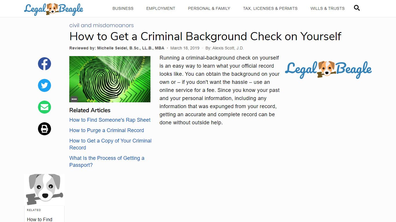 How to Get a Criminal Background Check on Yourself