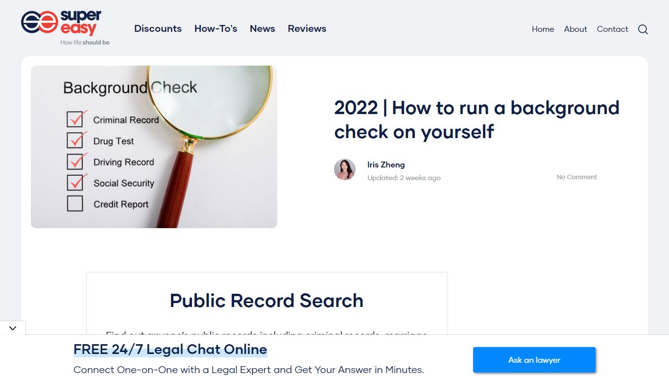 2022 | How to run a background check on yourself - Super Easy